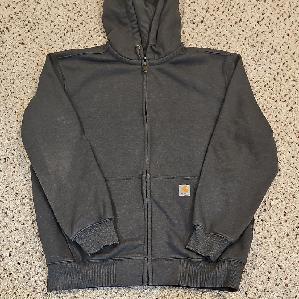 Carhartt Rain Defender Charcoal Full-Zip Hoodie